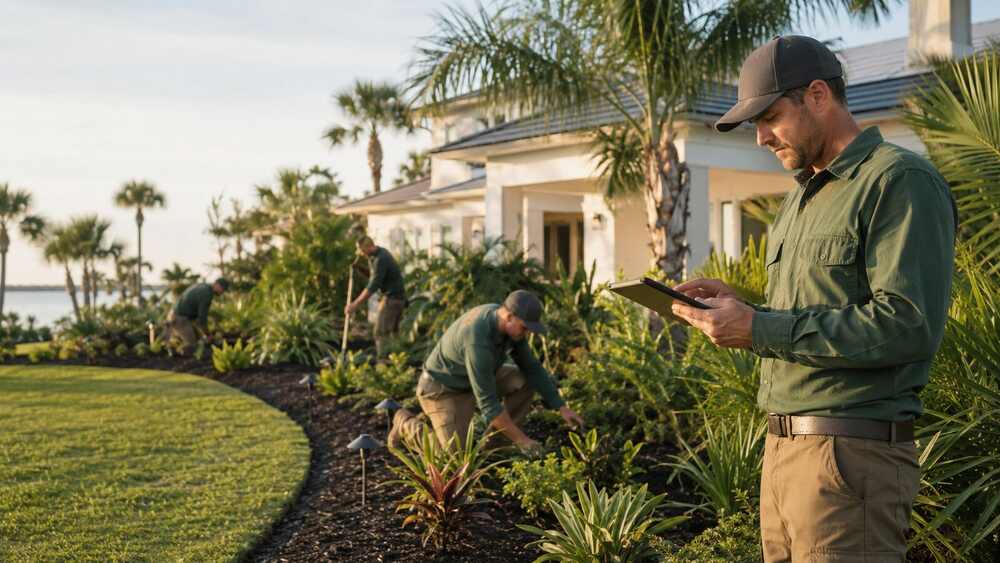 Landscaping field service operations