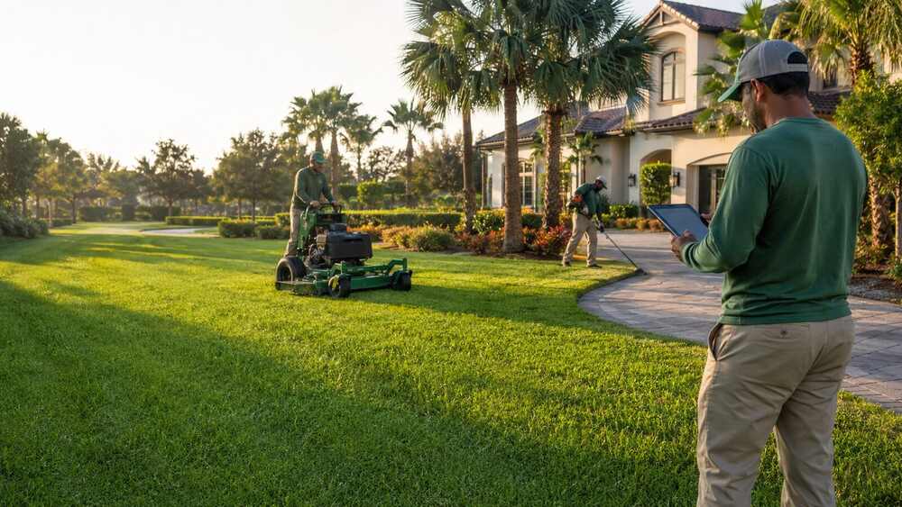 Lawn Care & Grass Cutting field service operations