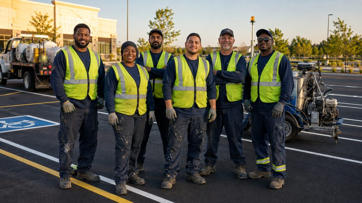 Pavement Striping field service operations